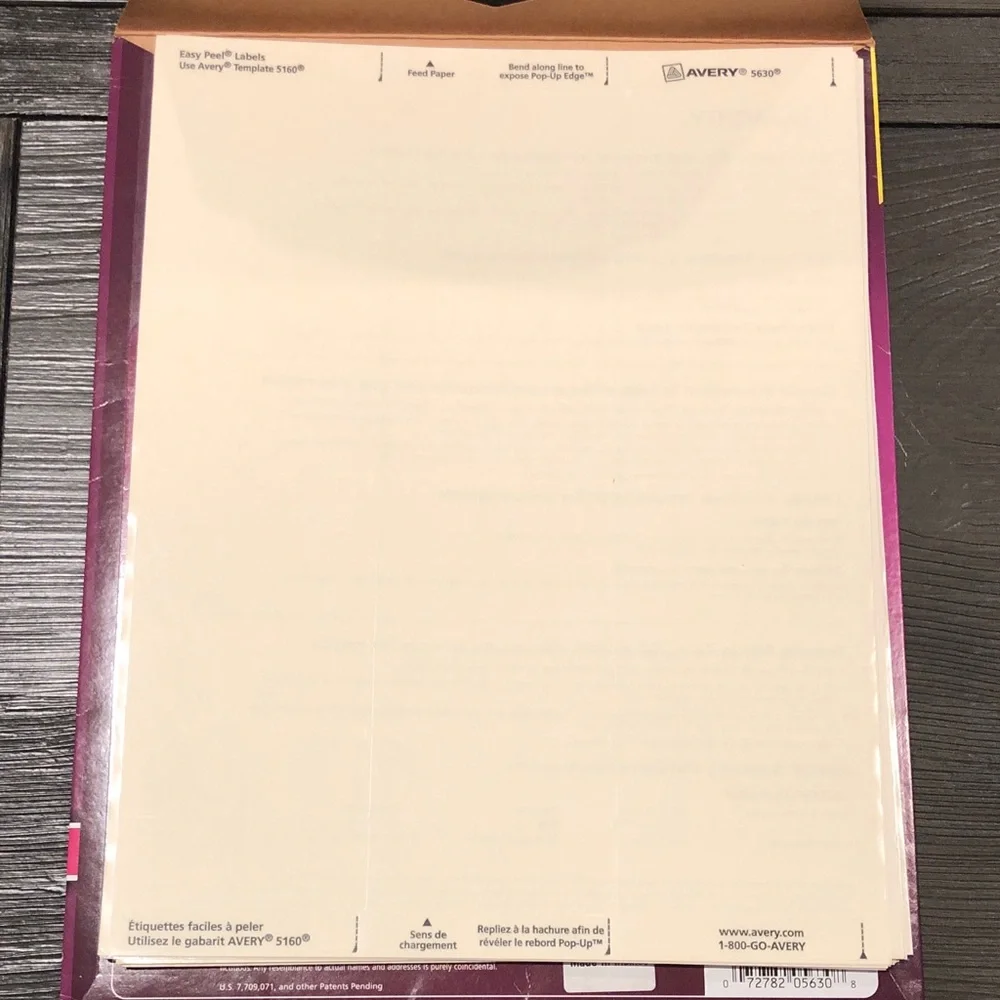 Avery Easy Peel Clear Address Labels Pack